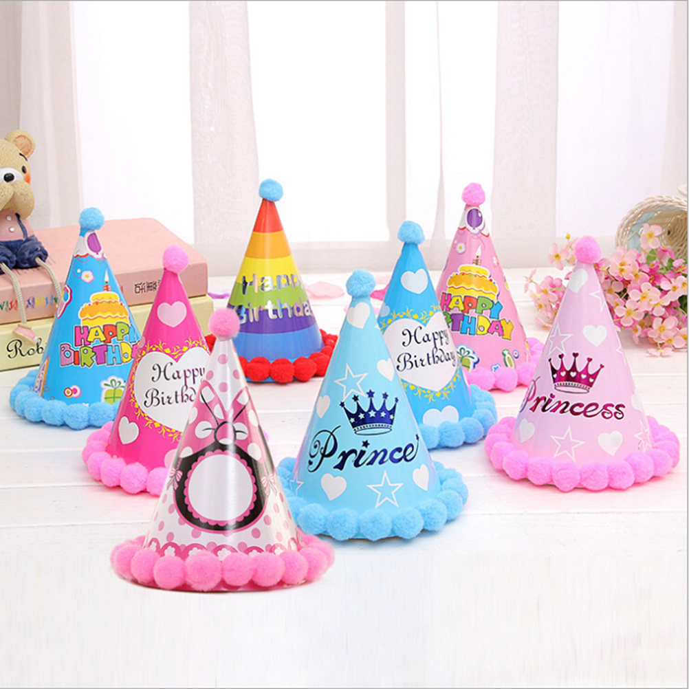 Party Hat Cone - 12個入り、誕生日パーティー用の円錐形帽子。ケーキをテーマにしたパーティー、楽しい写真撮影の小道具、テーブルデコレーション、パーティーの装飾に。