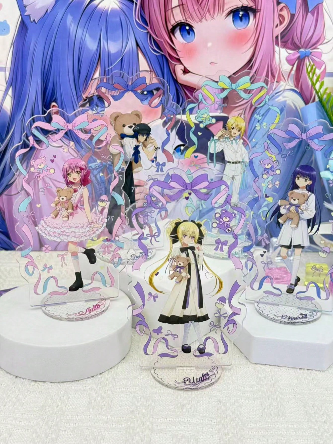 Event Support - アニメのアクリル製スタンド、かわいいキャラクターのディスプレイスタンド、漫画グッズ、コレクション用スタンド、卓上装飾、女の子へのプレゼント。