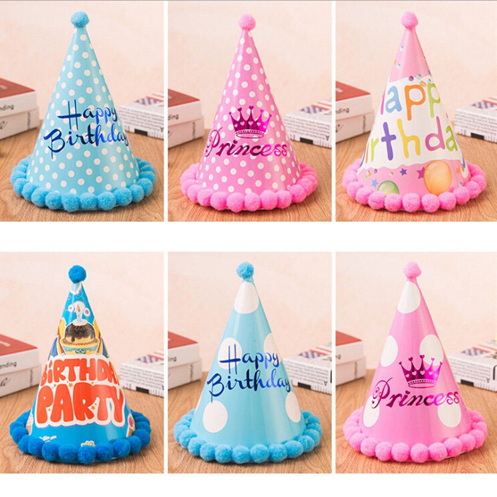12個入り、誕生日パーティー用の円錐形帽子。ケーキをテーマに - Party Hat Cone のレビューと価格