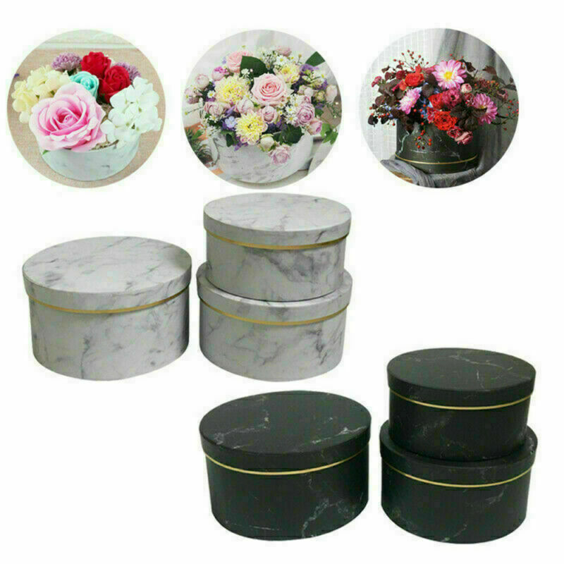 3個入り 花屋用帽子型ボックス クリスマス 花束 植物 生花 - Event Party Box のレビューと価格