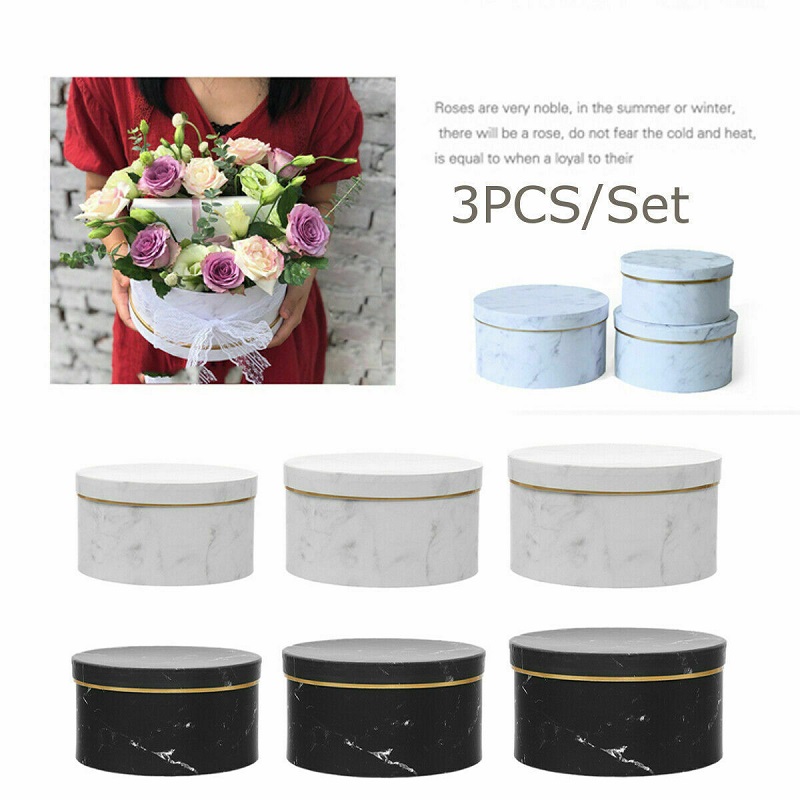 3個入り 花屋用帽子型ボックス クリスマス 花束 植物 生花 - Event Party Box のレビューと価格
