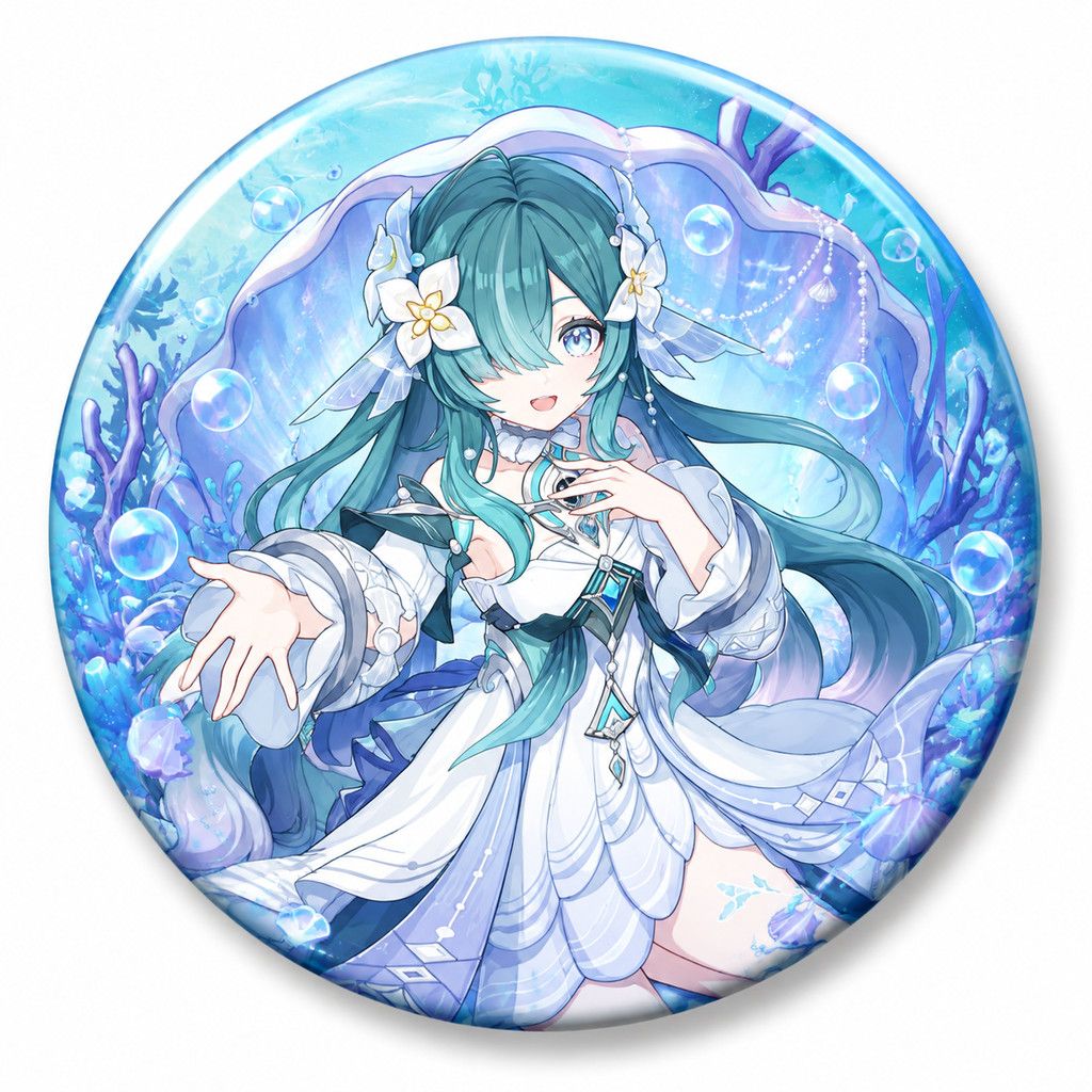 アニメキャラクター「原神」のヴォディャニツァのブローチ、アク - Supply Event のレビューと価格