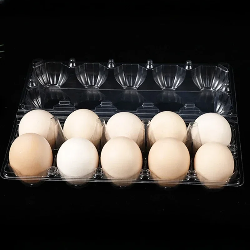 20 個使い捨てプラスチック卵箱透明厚い耐落下圧卵トレイ中型 - Event Party Box のレビューと価格