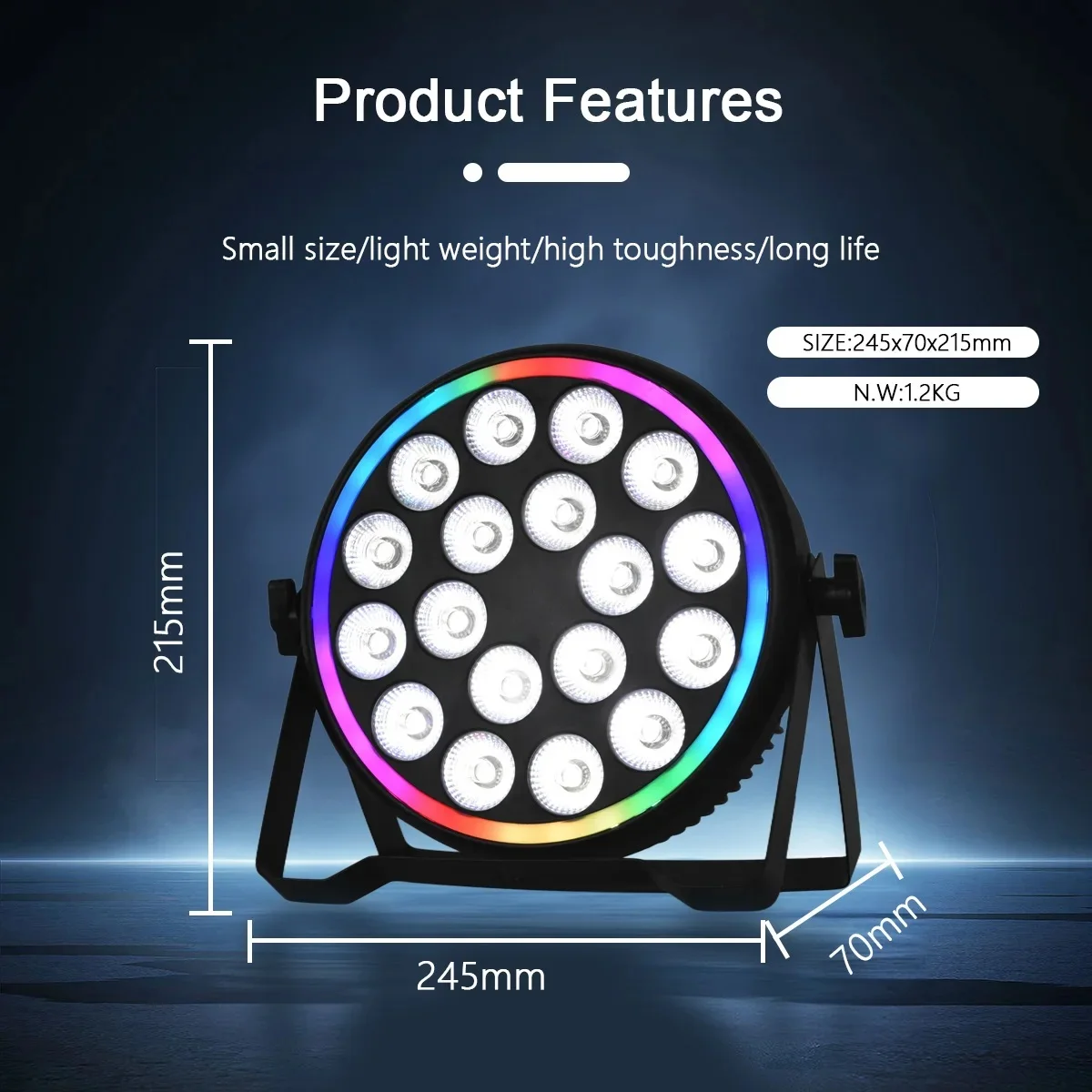 180W RGBW 4in1 LEDパーライト。ウォッシュ効 - Event & Party Supply のレビューと価格